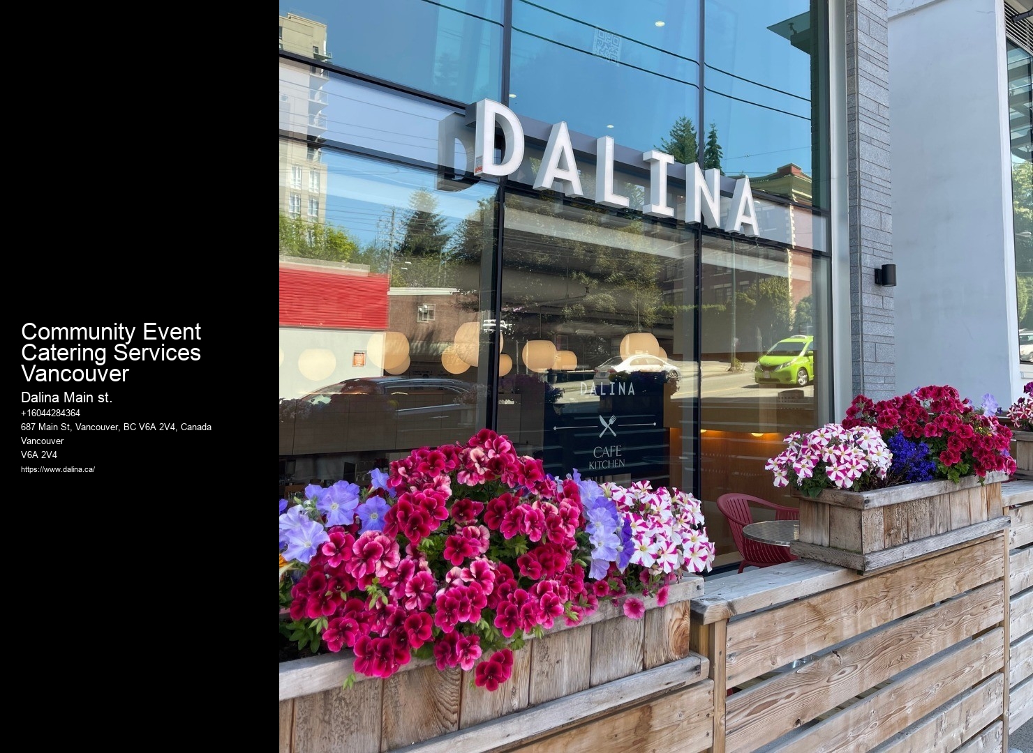 Dinner Catering Services Community Event Catering Services Vancouver