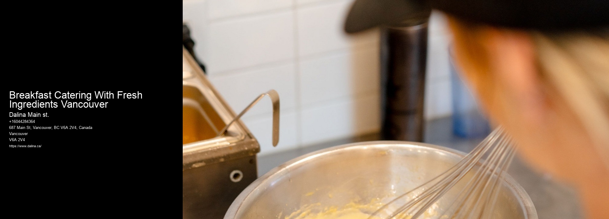 Cost-Effective Catering Breakfast Catering With Fresh Ingredients Vancouver