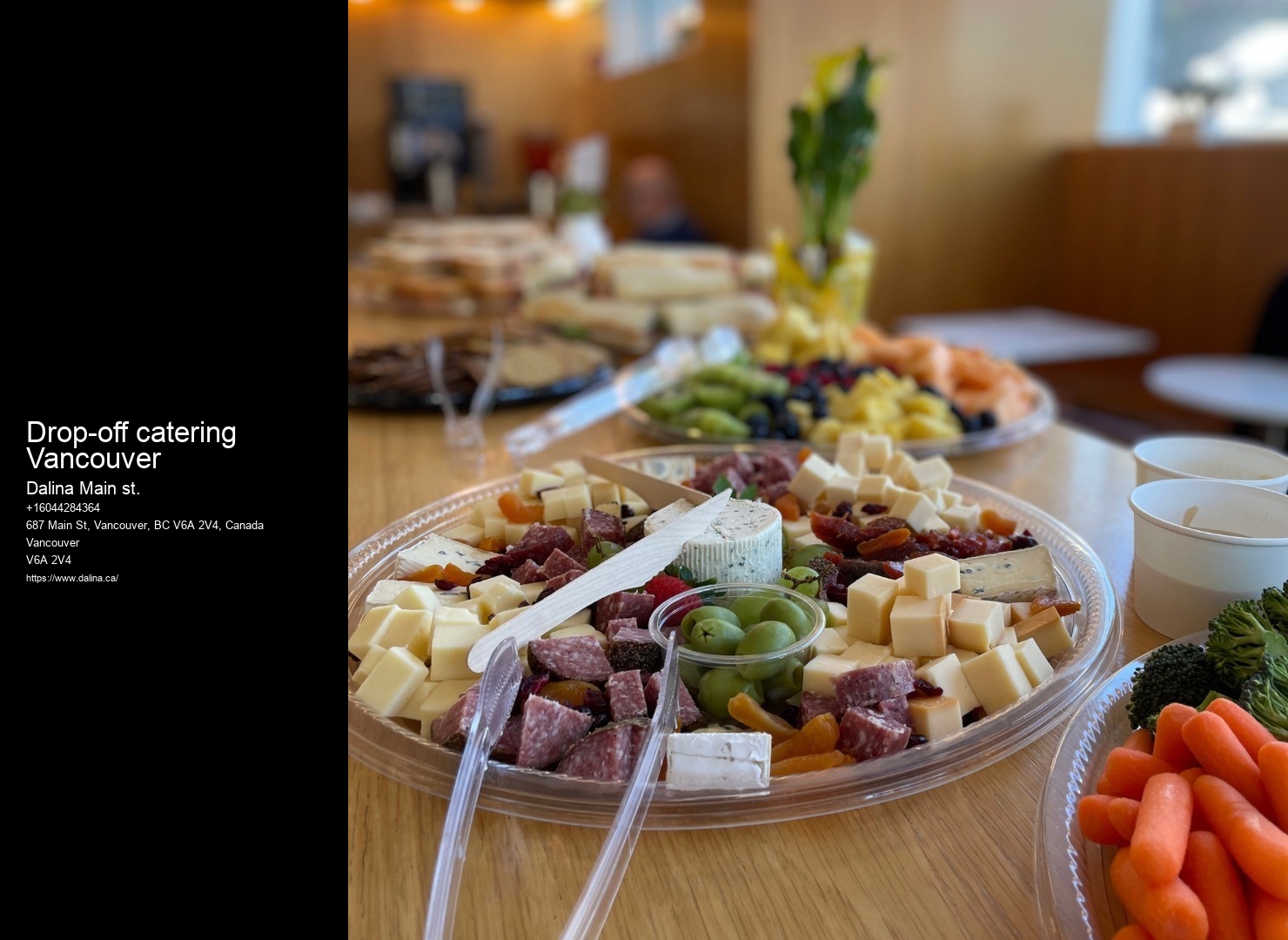 Gourmet Buffet Catering Drop-off catering Vancouver