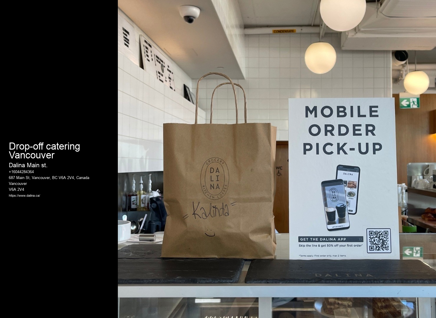 Top Drop-off catering Vancouver Caterers