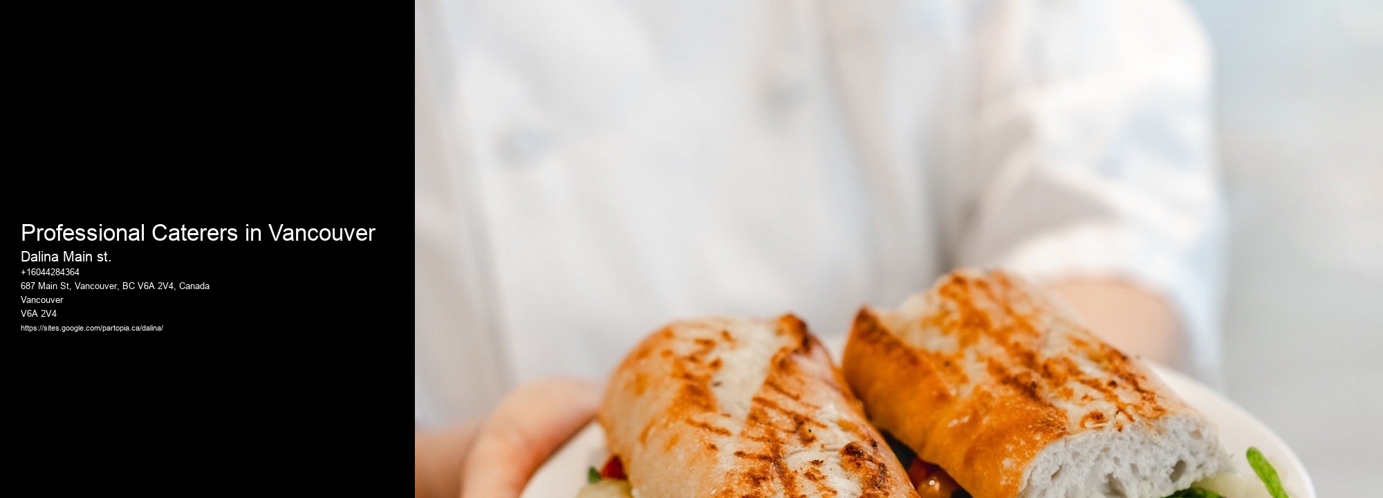 Professional Caterers in Vancouver catering for weddings