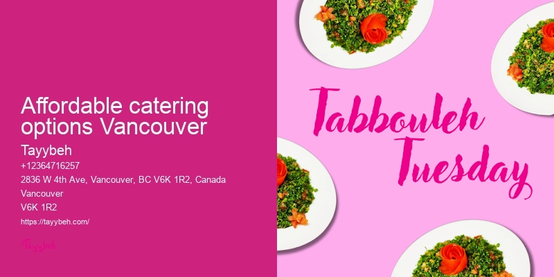 Authentic Middle Eastern Catering Vancouver