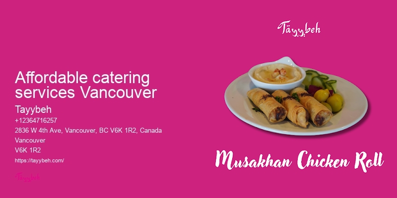 Catering for large groups Vancouver