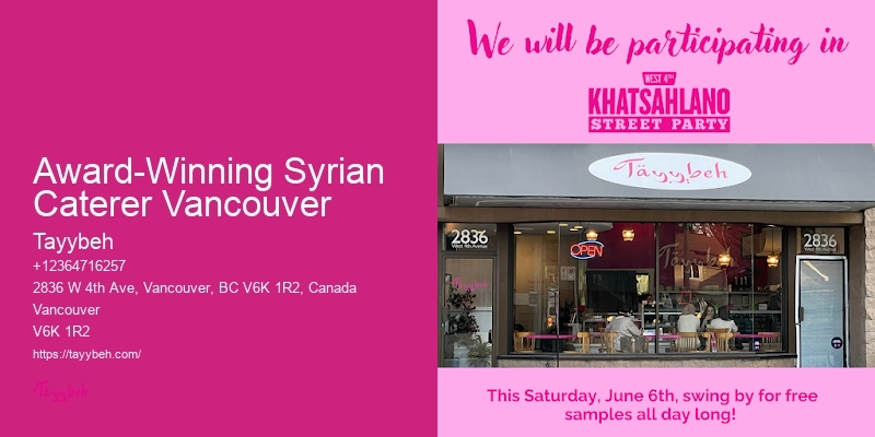 Vancouver catering for office events