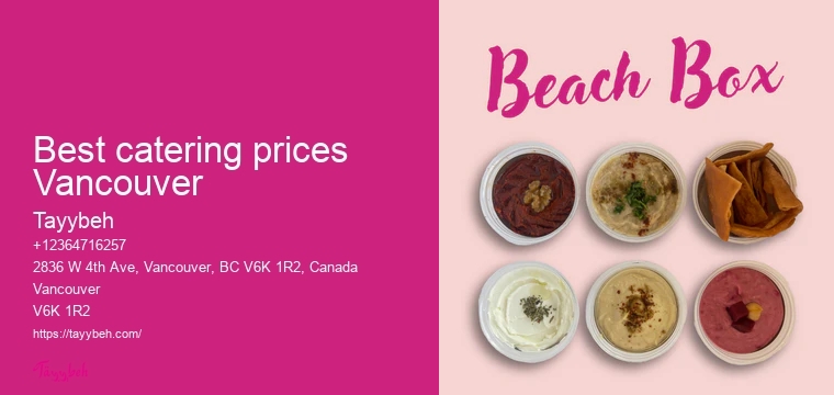 Event planners with catering Vancouver