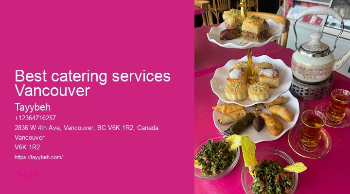 Vancouver wedding catering services