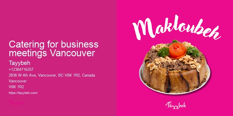Customized Event Catering Vancouver
