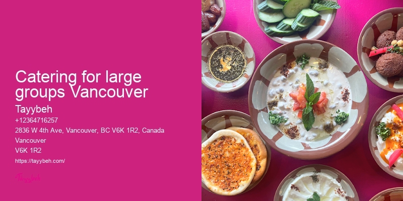 Syrian food catering Vancouver