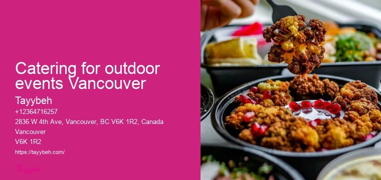 Syrian Food for Gatherings Vancouver