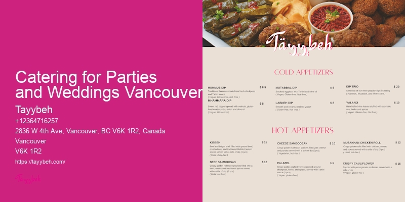 Healthy Syrian Food Vancouver