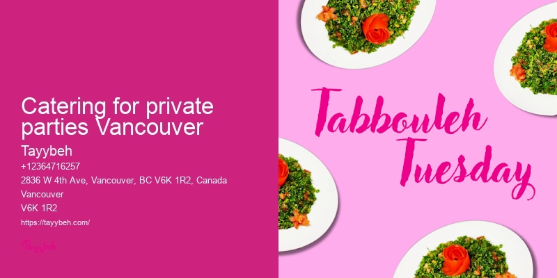 Vancouver halal catering for celebrations
