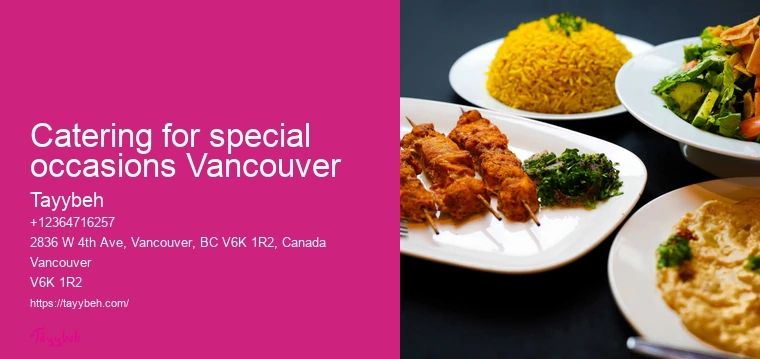Vancouver halal catering for celebrations