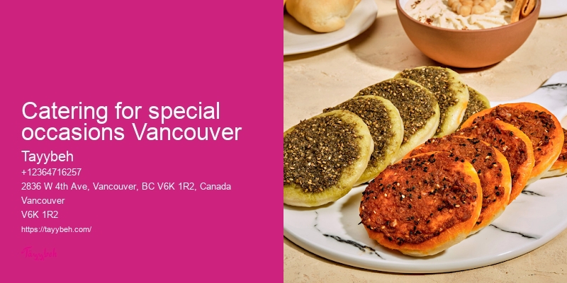 Syrian Food for Office Events Vancouver
