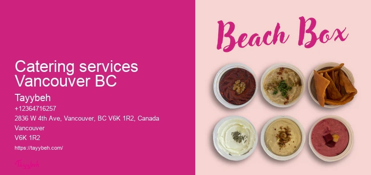 Syrian catering options Vancouver