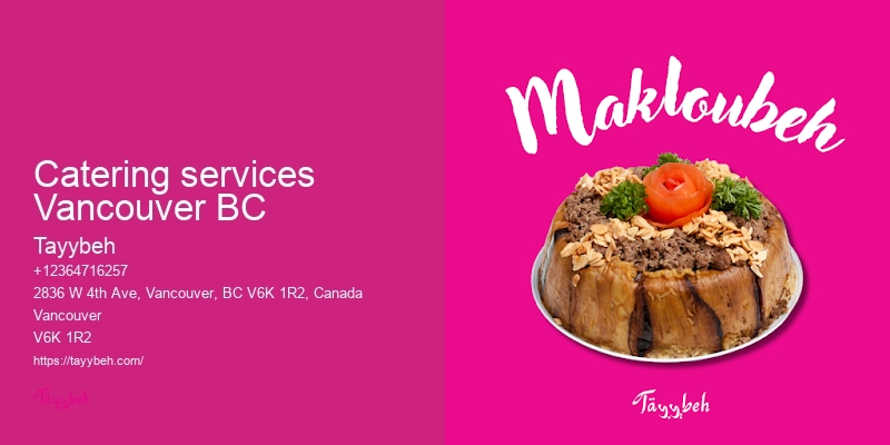 Event Catering Services Vancouver