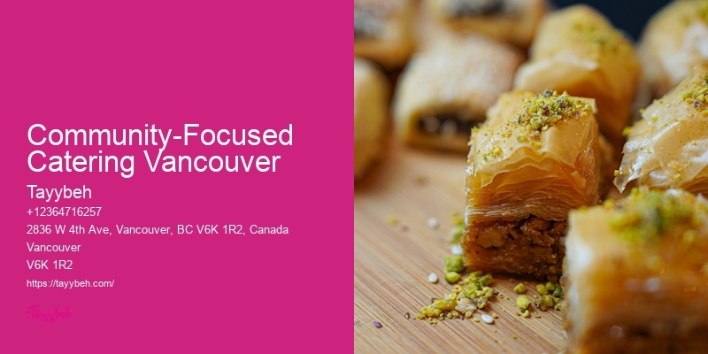 Vancouver catering menu ideas