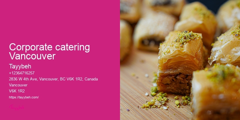 Syrian Food Catering in Vancouver