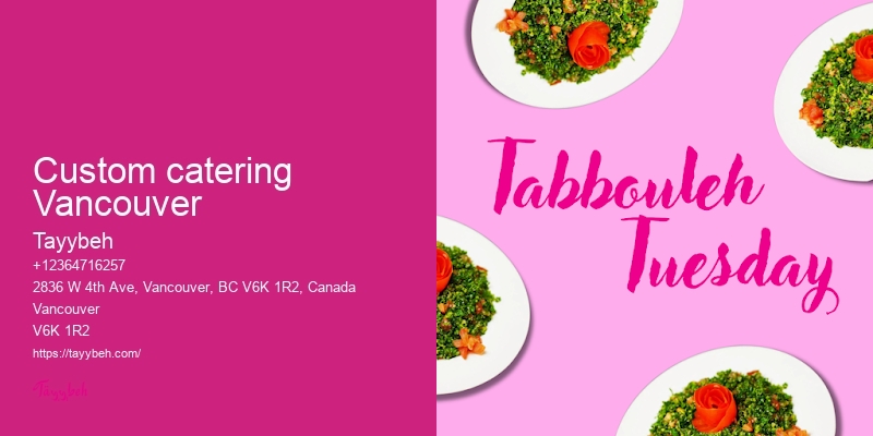 Premium catering Vancouver