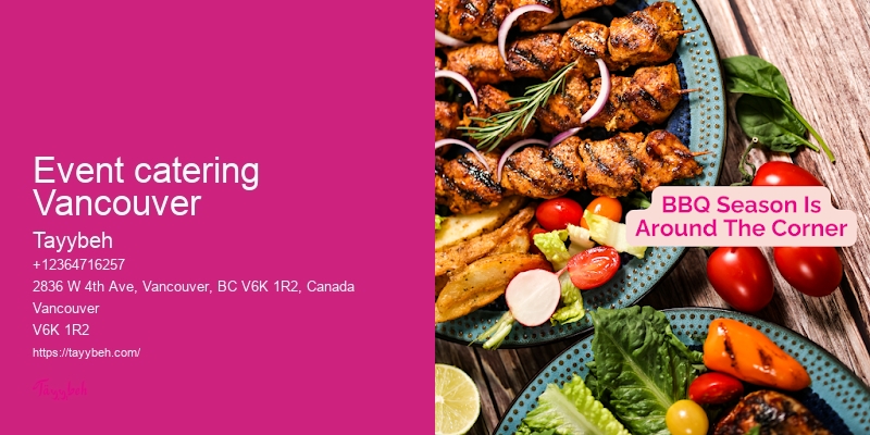 Full-Service Catering for Events Vancouver