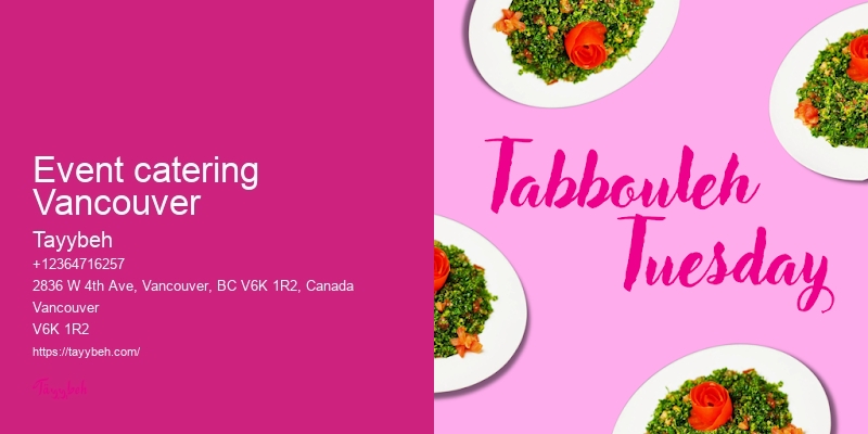 Personalized Catering Solutions Vancouver