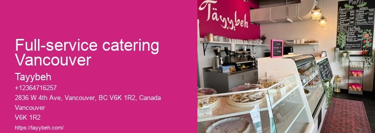 Vancouver catering for upscale events