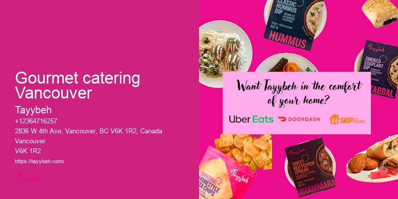 Vancouver catering for receptions and parties