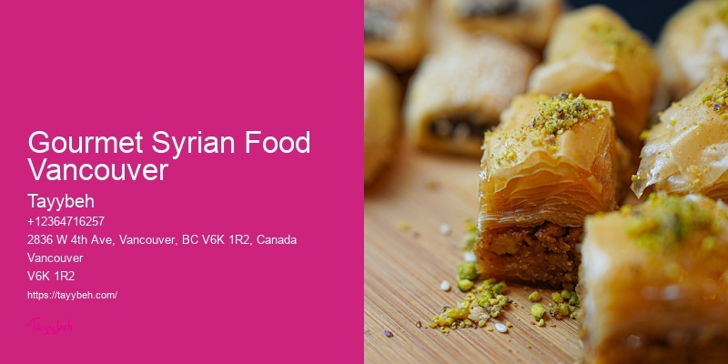 Syrian Food for Corporate Events Vancouver