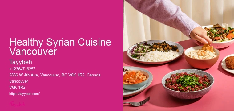 Syrian Food Catering for Private Events Vancouver