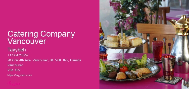 Unique catering services Vancouver