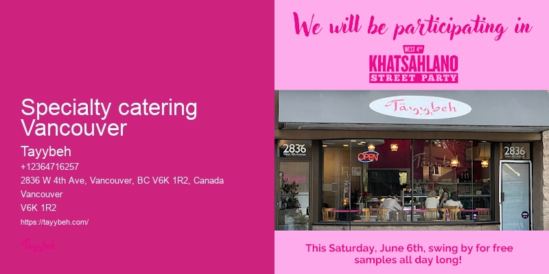 Top-rated halal food catering Vancouver