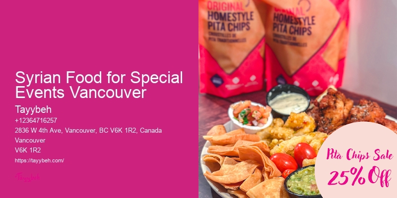 Top Syrian Caterers Vancouver