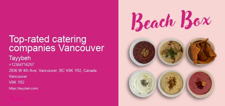 Full-Service Syrian Catering Vancouver