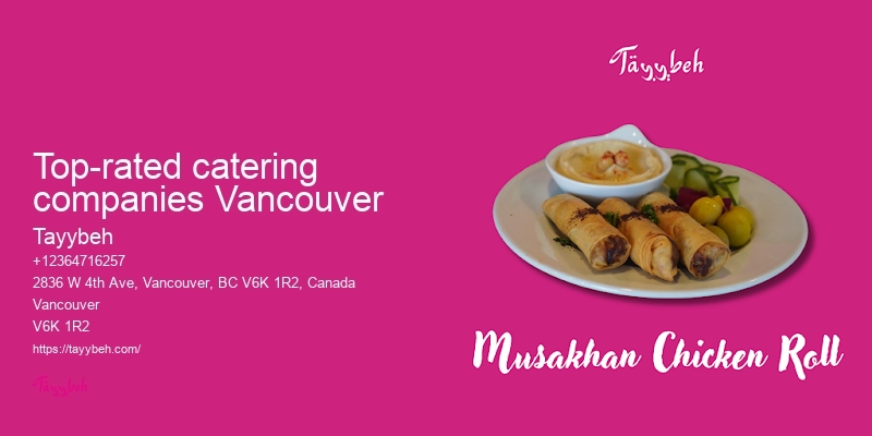 Syrian Catering Packages Vancouver