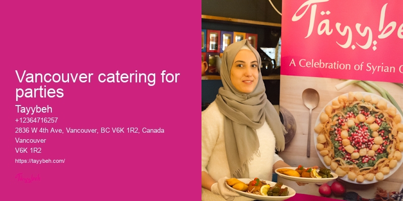 Catering for private parties Vancouver