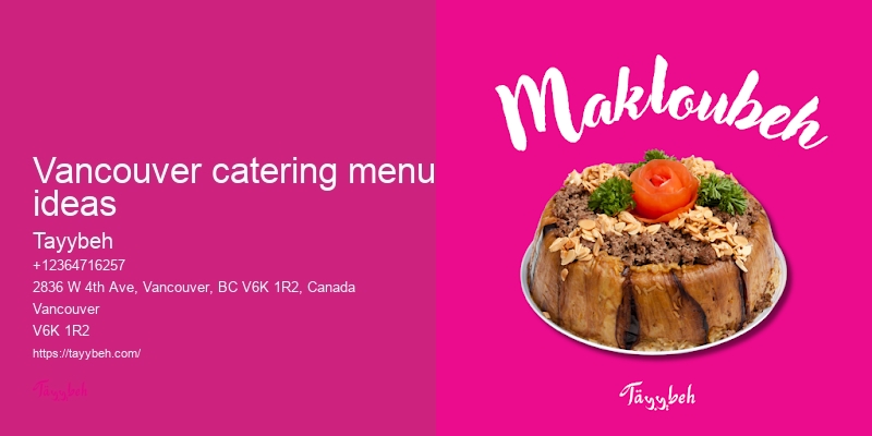 Best local catering Vancouver