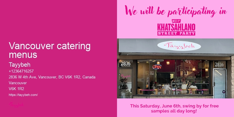 Vancouver catering services