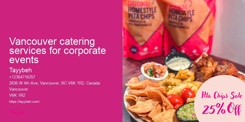 Custom Syrian Meal Catering Vancouver