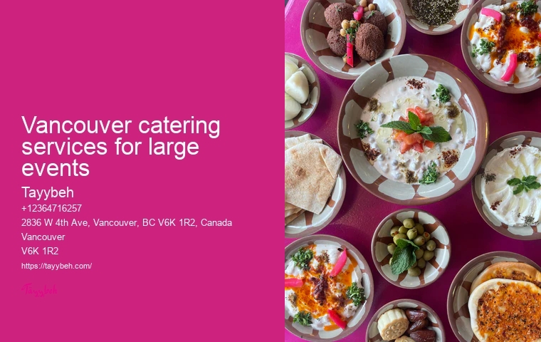 Personalized catering Vancouver