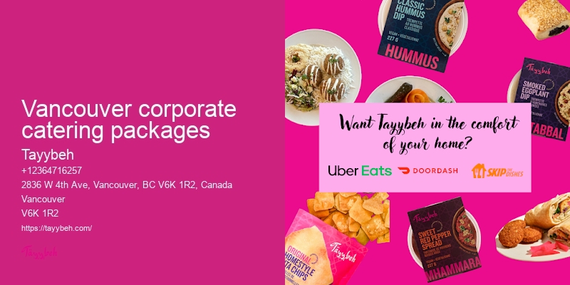 Vancouver catering companies for events