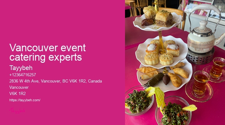Elegant catering Vancouver