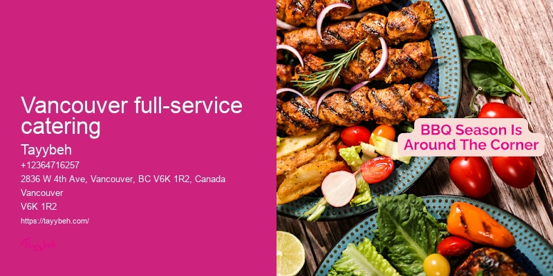 Local Syrian Food Catering Vancouver