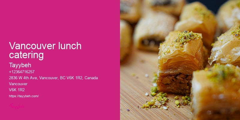 Vancouver upscale catering