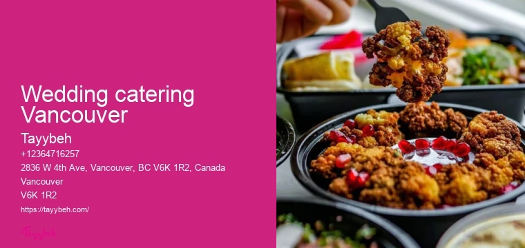 Vancouver gourmet dinner catering