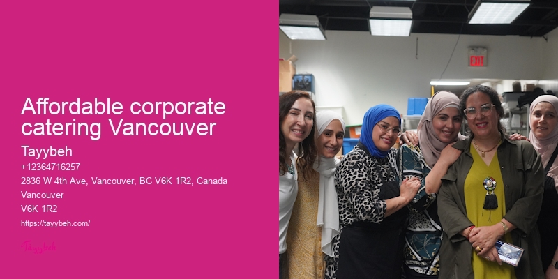 Affordable corporate catering Vancouver