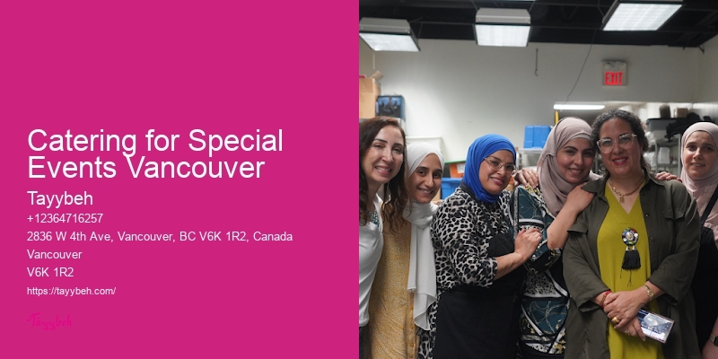 Catering for Special Events Vancouver