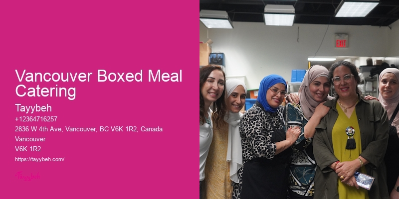 Vancouver Boxed Meal Catering