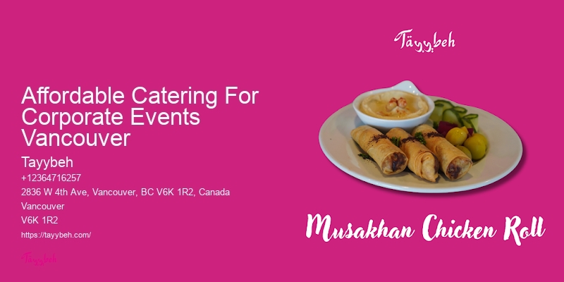 Event Catering Packages Affordable Catering For Corporate Events Vancouver