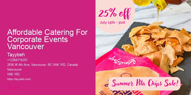 Affordable Custom Event Menus Affordable Catering For Corporate Events Vancouver