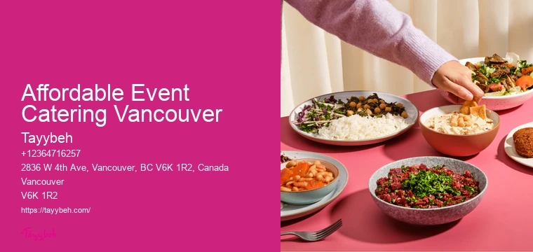 Exclusive Catering Affordable Event Catering Vancouver