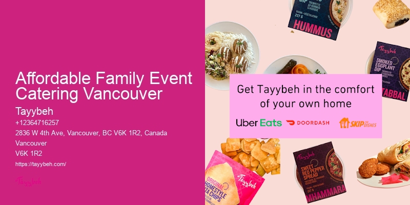 Affordable Catering For Small Events Affordable Family Event Catering Vancouver